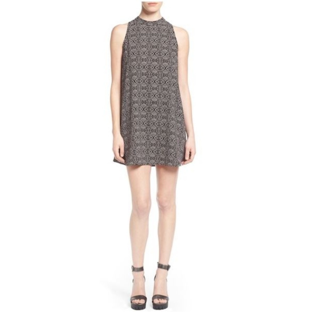 ASTR Mock Neck Shift Dress
